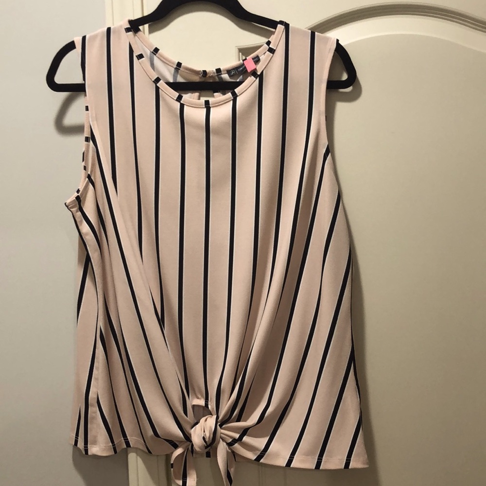 Adrianna Papell blush pink summer top